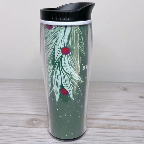 Starbucks Christmas Travel Mug 2020 Holiday 16oz Coffee Tumbler Holly Berry - Picture 3 of 5
